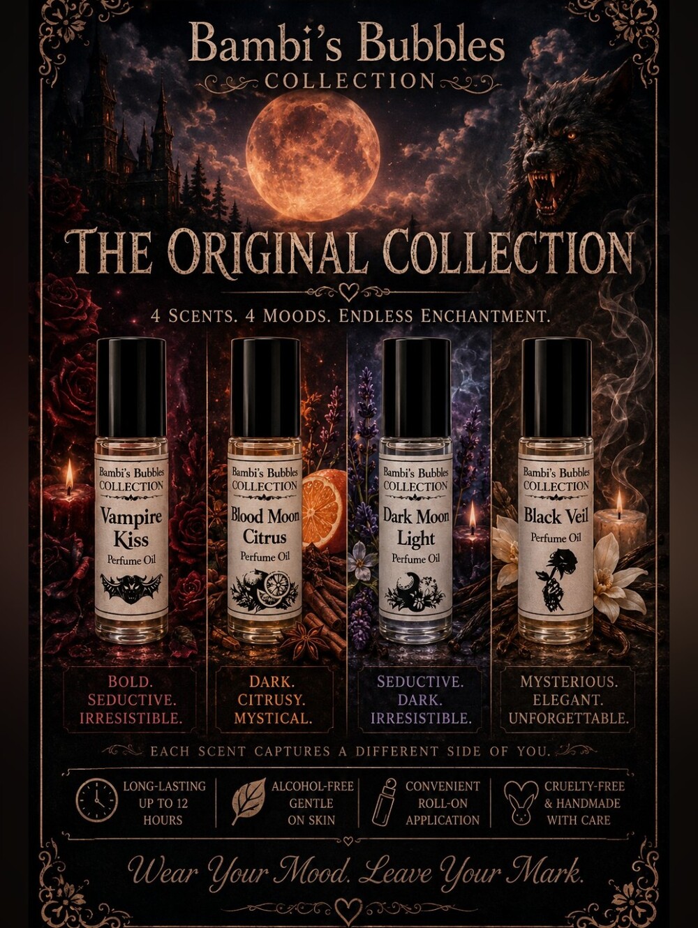 BACK & NEW SCENTS Bambis Bubbles Hand Crafted Alcohol- Free 10ml Roll On Perfume - Picture 5 of 11